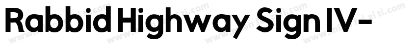 Rabbid Highway Sign IV字体转换